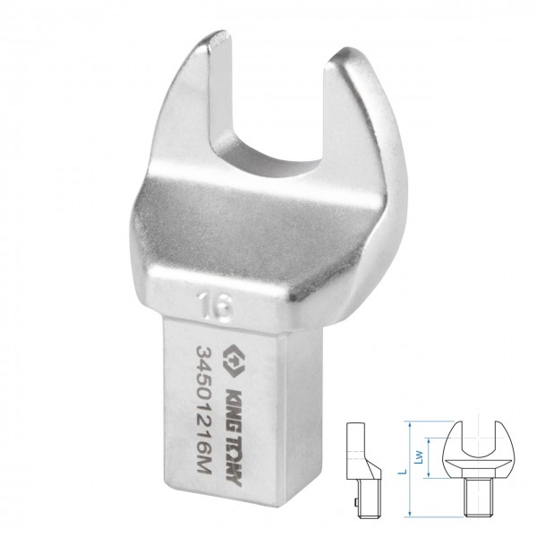 Насадка рожковая серии FIT, 16 мм, 14х18 мм KING TONY 34501216M