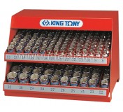 Стенд с торцевыми головками 1/2, 8-32 мм, серия 4330М, 172 предмета KING TONY 4072MR