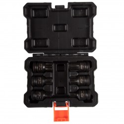 Набор ударных торцевых насадок 1/2, TORX, Т55-Т100 мм, L = 44 мм, 6 предметов AFFIX AF00742006C