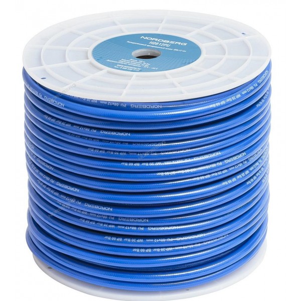 Шланг воздушный ПУ диам. 8х12мм 1м. NORDBERG H0812PU