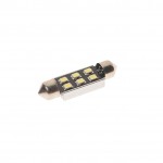 Автолампа C5W (SV8,5) 6 SMD 2835 WHITE 6000K 39мм 90лм  24V MEGAPOWER /10 /100 M-70253W-24
