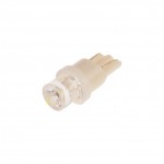 Автолампа T10W (W2,1x9,5d) 1 LED CONCAVE WHITE 6000K 10лм   12V MEGAPOWER /10 /100 M-10312W