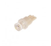 Автолампа T10W (W2,1x9,5d) 1 LED CONCAVE WHITE 6000K 10лм   12V MEGAPOWER /10 /100