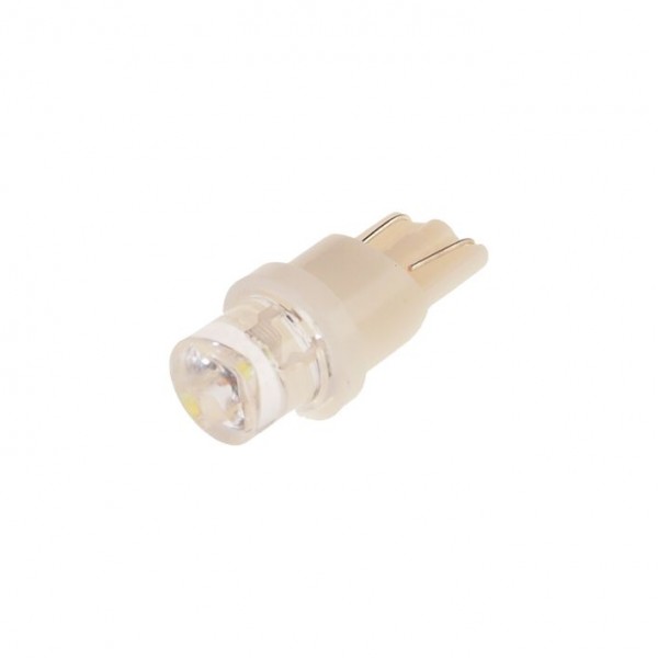 Автолампа T10W (W2,1x9,5d) 1 LED CONCAVE WHITE 6000K 10лм   12V MEGAPOWER /10 /100 M-10312W