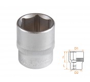 Головка торцевая стандартная шестигранная 3/8, 19 мм AFFIX AF00030019