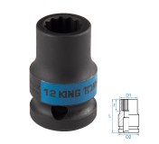 Головка торцевая ударная двенадцатигранная 1/2, 12 мм KING TONY 453012M