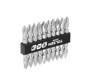 Набор вставок (бит) торцевых 1/4, PH2 х PH2, 65 мм, двухсторонних, 10 предметов TOLSEN TT20360