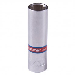 Головка торцевая глубокая шестигранная 1/4, 11/32, дюймовая KING TONY 223511S