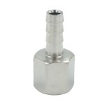 Штуцер пневматический ёлочка с обжимным кольцом, внутренняя резьба 1/4, 8 мм OPT-72008HF