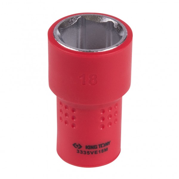 Головка торцевая диэлектрическая шестигранная 3/8, 18 мм KING TONY 3335VE18M