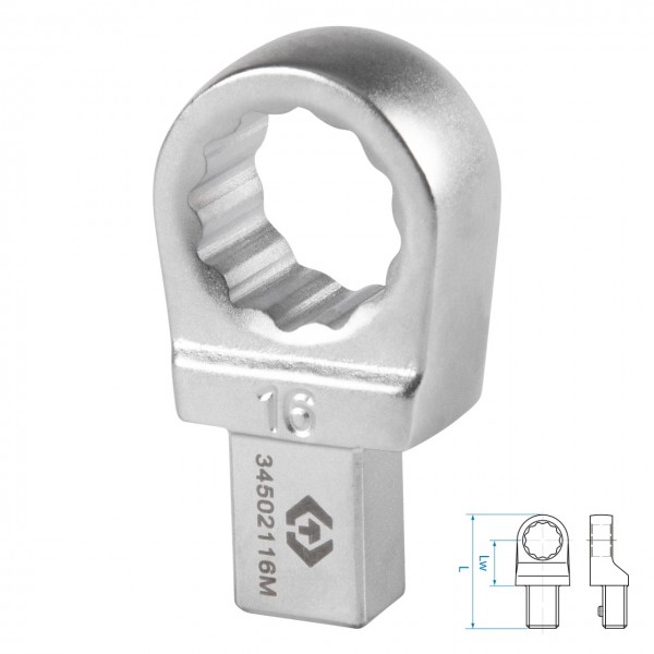 Насадка накидная серии FIT, 16 мм, 9х12 мм KING TONY 34502116M