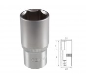 Головка торцевая глубокая шестигранная 1/2, 32 мм TOLSEN TT16582