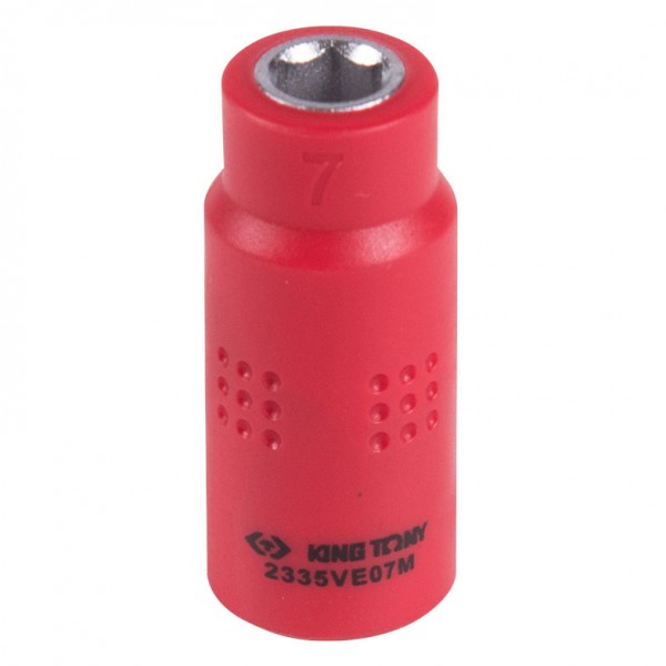 Головка торцевая диэлектрическая шестигранная 1/4, 7 мм KING TONY 2335VE07M