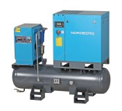 Компрессор винтовой, 7,5 кВт, 10 бар, 900 л/мин, ресивер 260л, IP55, осушитель NORDBERG NCC10RD