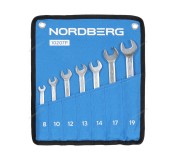 Набор ключей комбинированных 7 шт, планшет тетрон NORDBERG 10207P