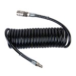 Шланг спиральный полиуретановый с БРС, 6.5x10 мм, 5 м WDK-65757