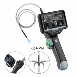 Видеоэндоскоп управляемый оптоволоконная подсветка, экран 4.5, 1Мп, 1280х720, 1м, 4мм зонд, 360° iCartool IC-VC1042WL