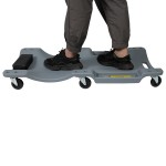 Лежак ремонтный, подкатной, пластиковый, серый OPT-40130G