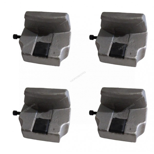 Комплект накладок (4шт) для работы с алюминиевыми дисками для 46TRKE42, 46TRKE, 46TRK26 NORDBERG 01-00018214