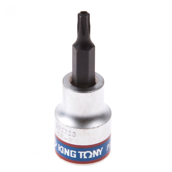 Насадка (бита) торцевая 3/8, Torx, T20, L = 50 мм, с отверстием KING TONY 302720