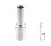 Головка торцевая глубокая шестигранная 1/2, 10 мм TOLSEN TT16560
