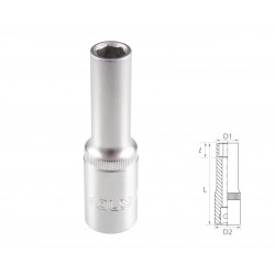 Головка торцевая глубокая шестигранная 1/2, 10 мм TOLSEN TT16560