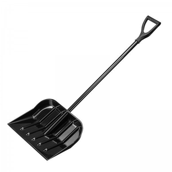 Лопата для уборки снега поликарбонат, 460х400х1430 мм, стальной черенок// Сибртех 61644