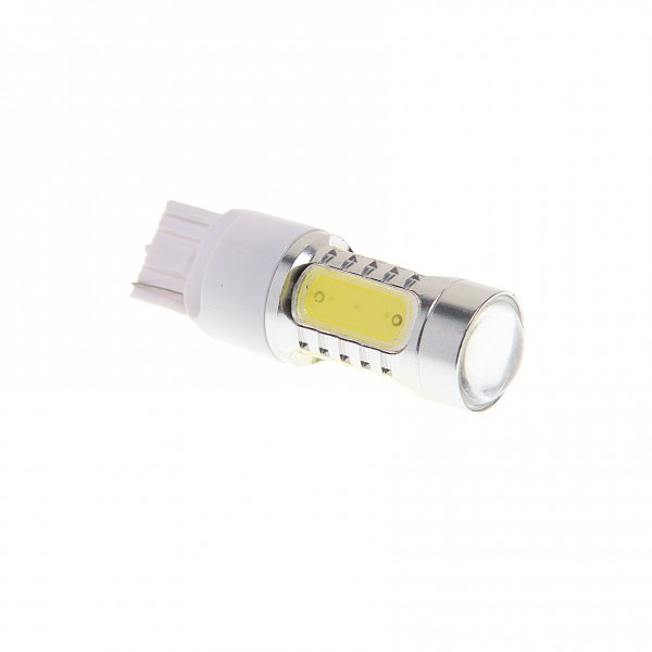 Автолампа W21W (W2.5*16q) 5 SMD MEGA WHITE 6000K 400лм 12V MEGAPOWER /10 /100 OLD M-20392SW