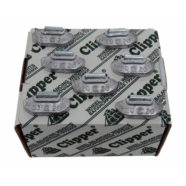 Грузики балансировочные для стальных дисков 20 г, 100 шт. CLIPPER 0220