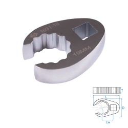 Ключ разрезной (воронья лапка) 19 мм, 3/8 KING TONY 1031-19R