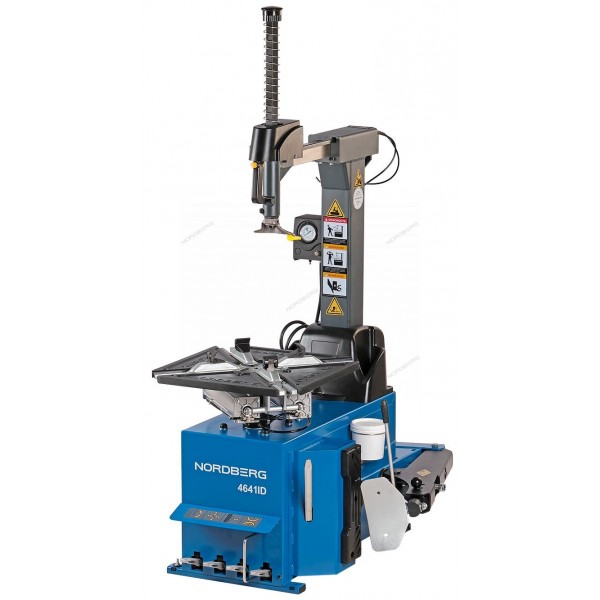 Станок шиномонтажный 380V автомат, 2х скор, стол с накладками, синий NORDBERG 4641ID(B)