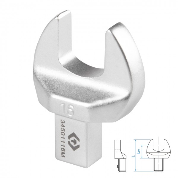 Насадка рожковая серии FIT, 16 мм, 9х12 мм KING TONY 34501116M