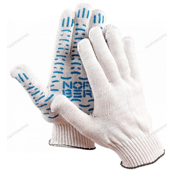 Перчатки с пвх покрытием белые NORDBERG NCG610150