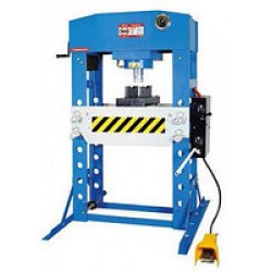 Пресс гидравлический 100т HJ0813CE (HJ0810CE), напольный, пневмопривод, педаль