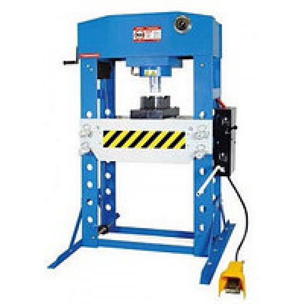 Пресс гидравлический 100т  (HJ0810CE), напольный, пневмопривод, педаль HJ0813CE