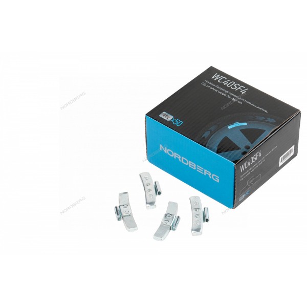 Грузики балансировочные для стальных дисков Fe 40 г, 50 шт. NORDBERG WC40SF4