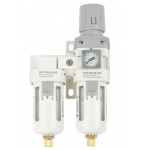 Блок подготовки воздуха 3/8 с влагоотделителем, регулятором и манометром AFW3000-03