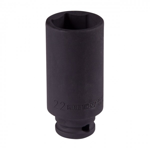 Головка торцевая ударная глубокая шестигранная 3/8, 22 мм KING TONY 343522M