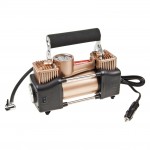 Компрессор  поршневой 150PSI (65л/мин) цифровой манометр двухцилиндровый со светодиодным цифровым манометром 12V MEGAPOWER /1/6 M-53019