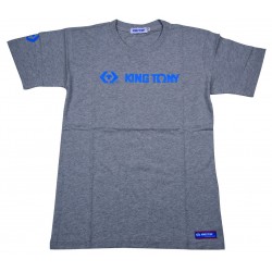 Футболка с логотипом бренда KING TONY (размер: XL), серая KING TONY ZS142G-XL