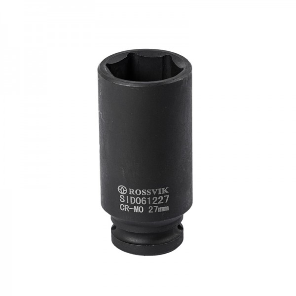 Головка торцевая ударная, глубокая ROSSVIK, 1/2", 27мм SID061227