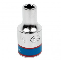 Головка торцевая стандартная двенадцатигранная 1/4, 4 мм KING TONY 233004M