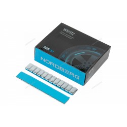 Грузики самоклеящиеся (12х5 г) Fe закругленные L=12 см, 50 лент NORDBERG W5FR2