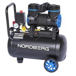 Компрессор безмасляный 220 В, ресивер 18 л, 170 л/мин NORDBERG NCEO10/170