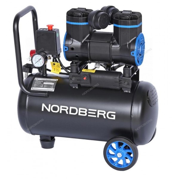 Компрессор безмасляный 220 В, ресивер 18 л, 170 л/мин NORDBERG NCEO10/170