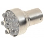Автолампа P21W (BA15s) 9 LED WHITE 6000K 63лм  24V MEGAPOWER /10 /100 M-56261W-24
