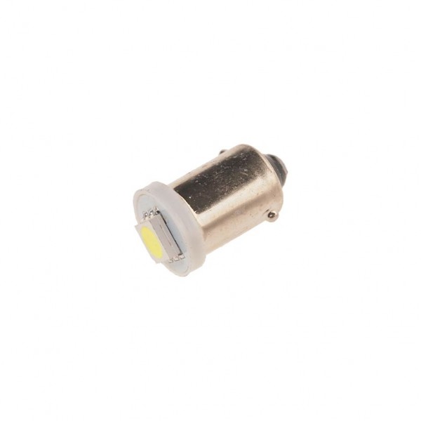 Автолампа T4W (BA9s) 1 SMD 5050 WHITE 6000K 20лм   12V MEGAPOWER /10 /100 M-90124W