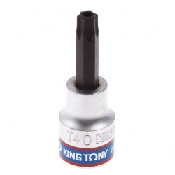 Насадка (бита) торцевая 3/8, Torx, T40, L = 50 мм, с отверстием KING TONY 302740