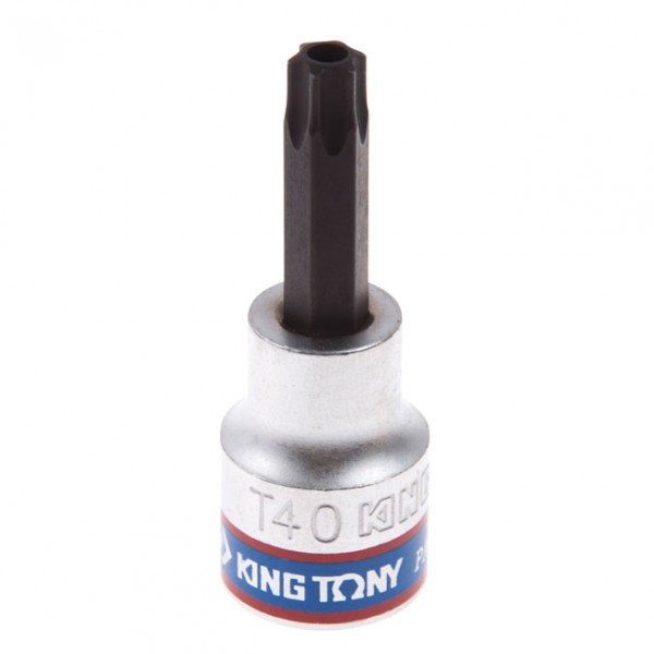 Насадка (бита) торцевая 3/8, Torx, T40, L = 50 мм, с отверстием KING TONY 302740