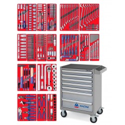 Набор инструментов ЭКСПЕРТ в серой тележке, 323 предмета МАСТАК 52-07323G